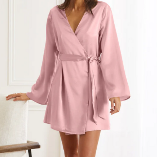 Short silk bathrobe - Vesudo
