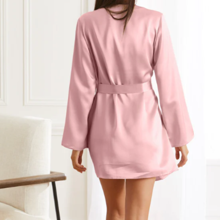 Short silk bathrobe - Vesudo